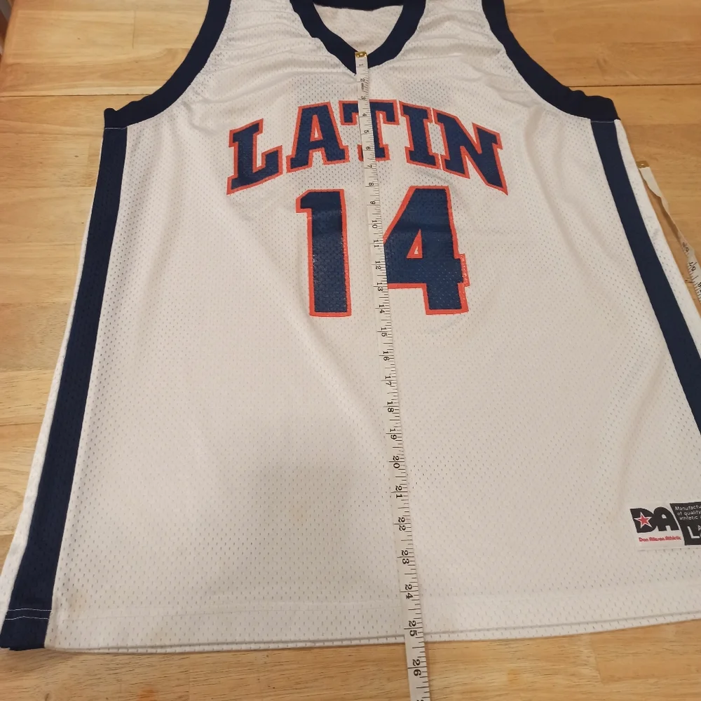 Athletic Apparel Men's white orange blue #14